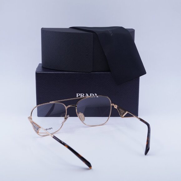 Prada PRB50V SVF1O1 Aviator Eyeglasses - Rose Gold 59mm - Picture 3 of 10